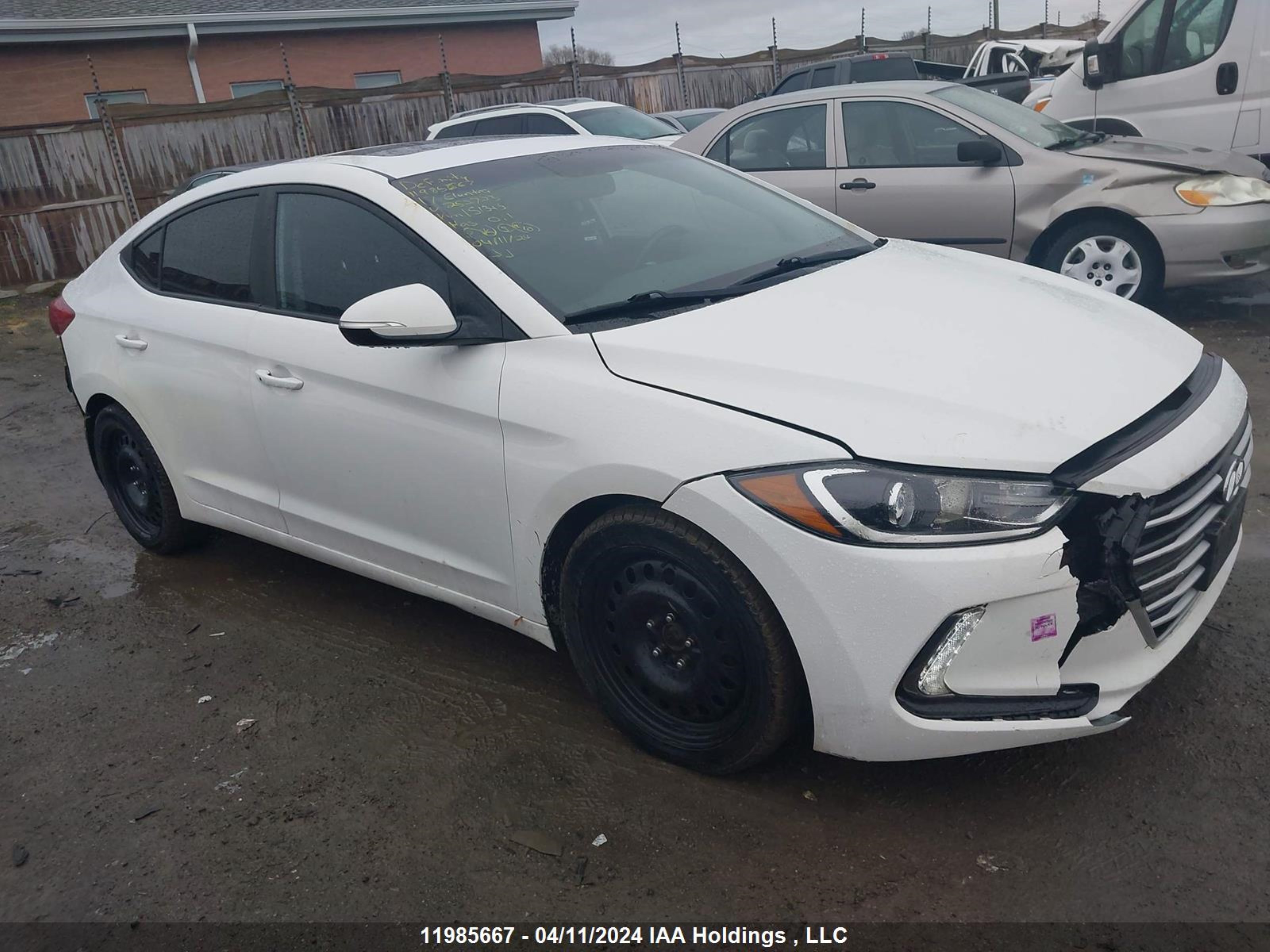 hyundai elantra 2017 kmhd84lf2hu252723