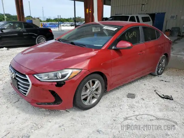 hyundai elantra 2018 kmhd84lf2ju452801