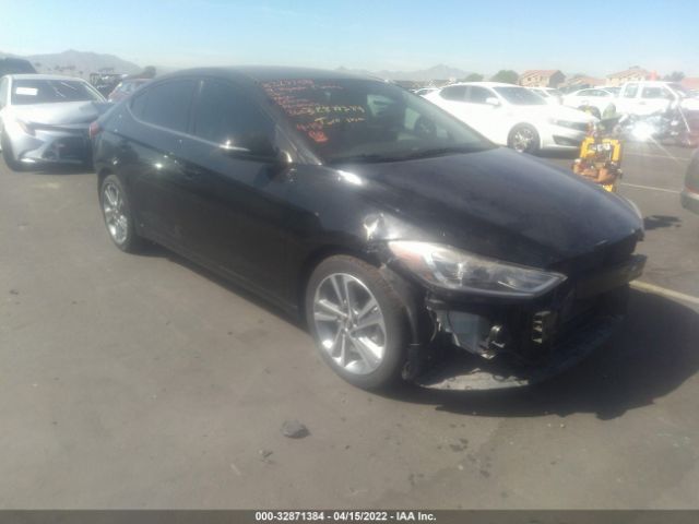 hyundai elantra 2018 kmhd84lf2ju570931