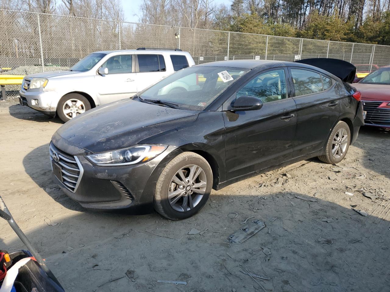 hyundai elantra 2018 kmhd84lf2ju591584