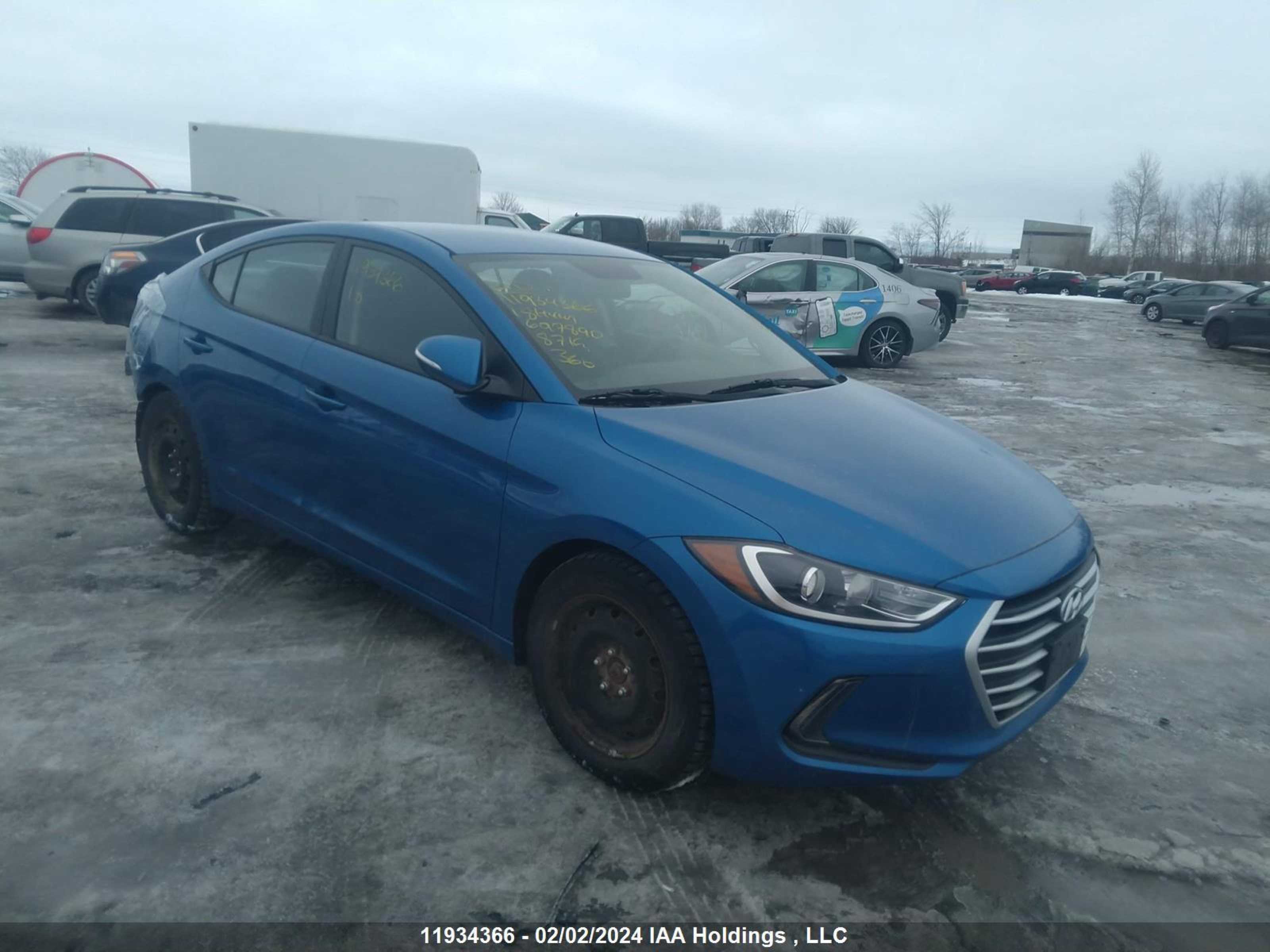 hyundai elantra 2018 kmhd84lf2ju697890