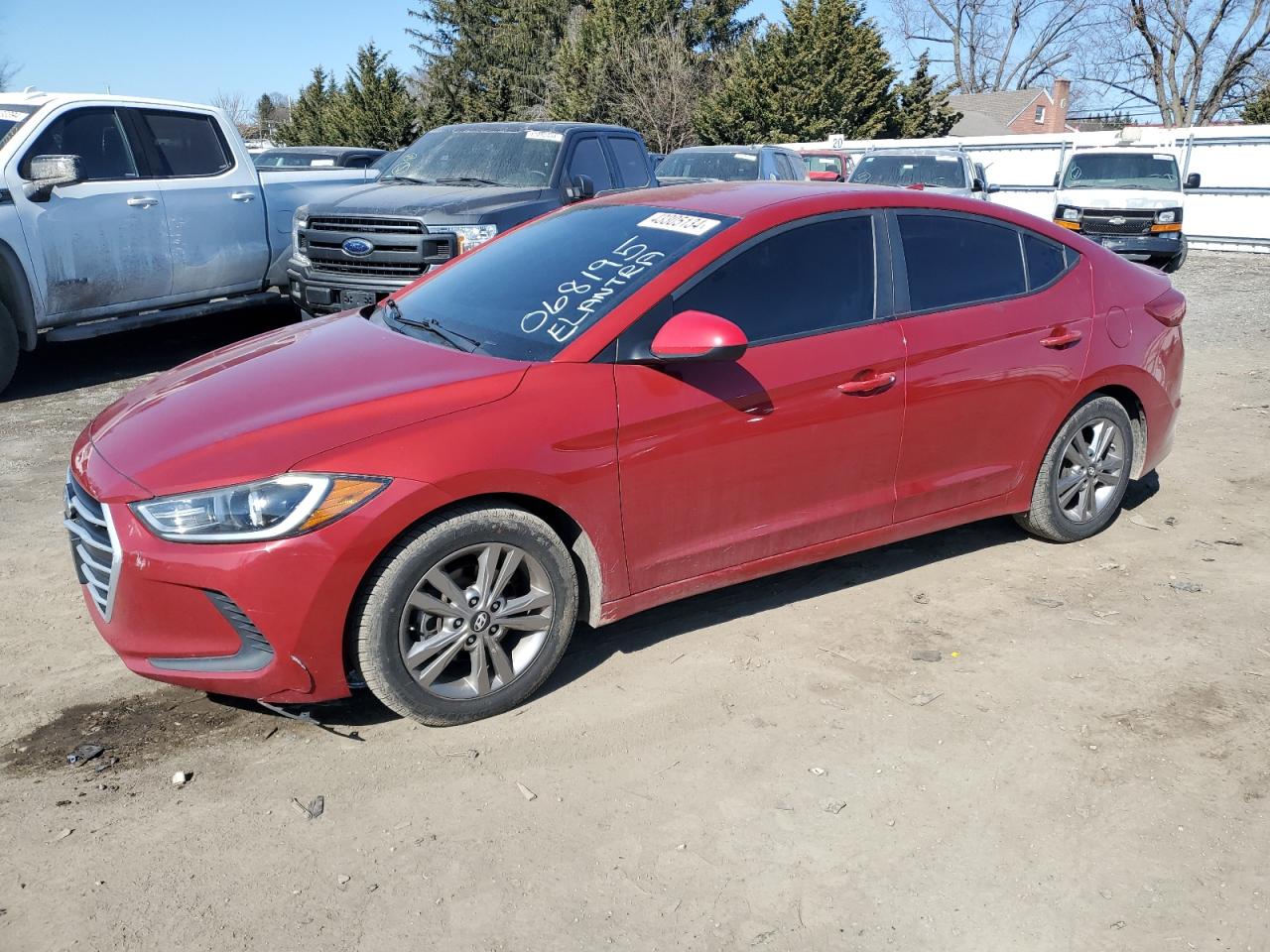 hyundai elantra 2017 kmhd84lf3hu068195