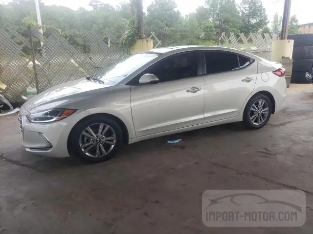 hyundai elantra 2017 kmhd84lf3hu237535