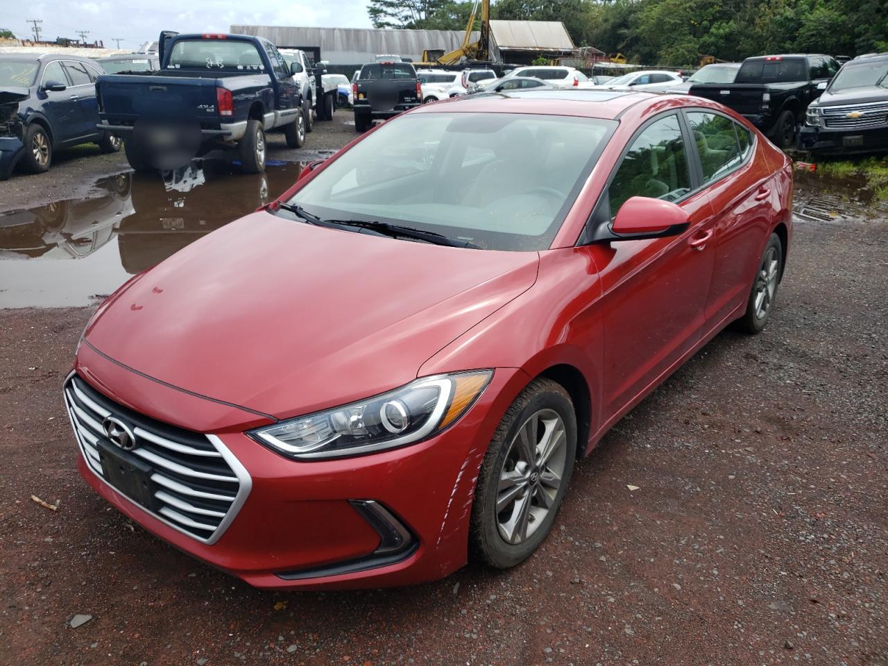 hyundai elantra 2017 kmhd84lf3hu381473