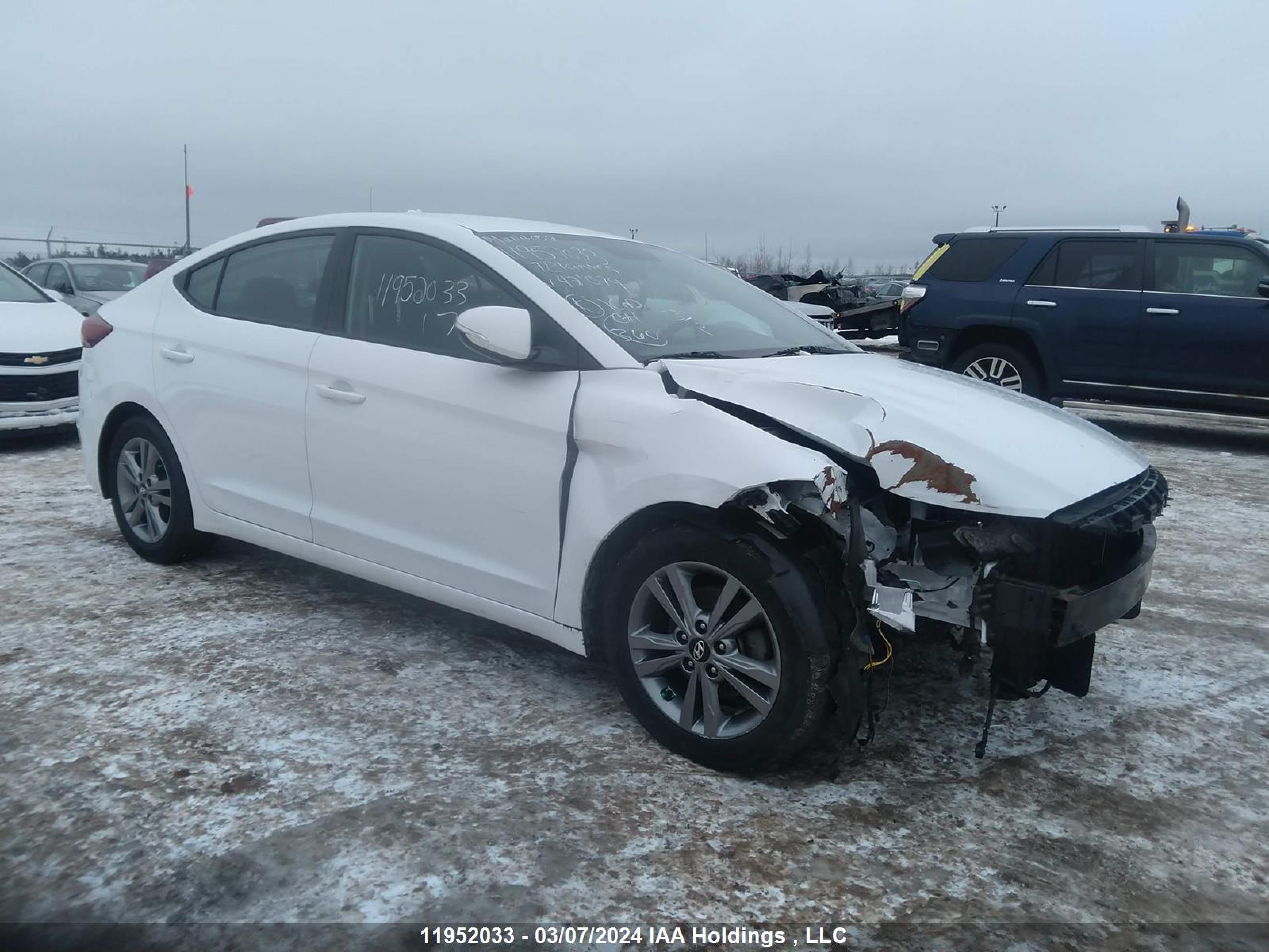 hyundai elantra 2017 kmhd84lf3hu421079