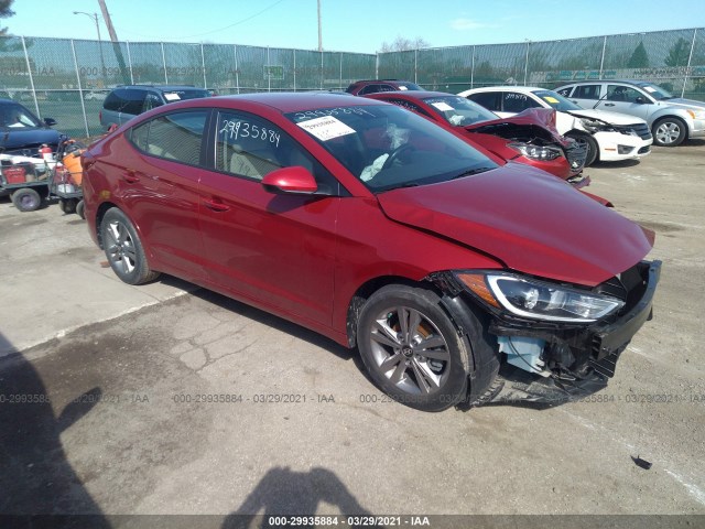 hyundai elantra 2018 kmhd84lf3ju477738