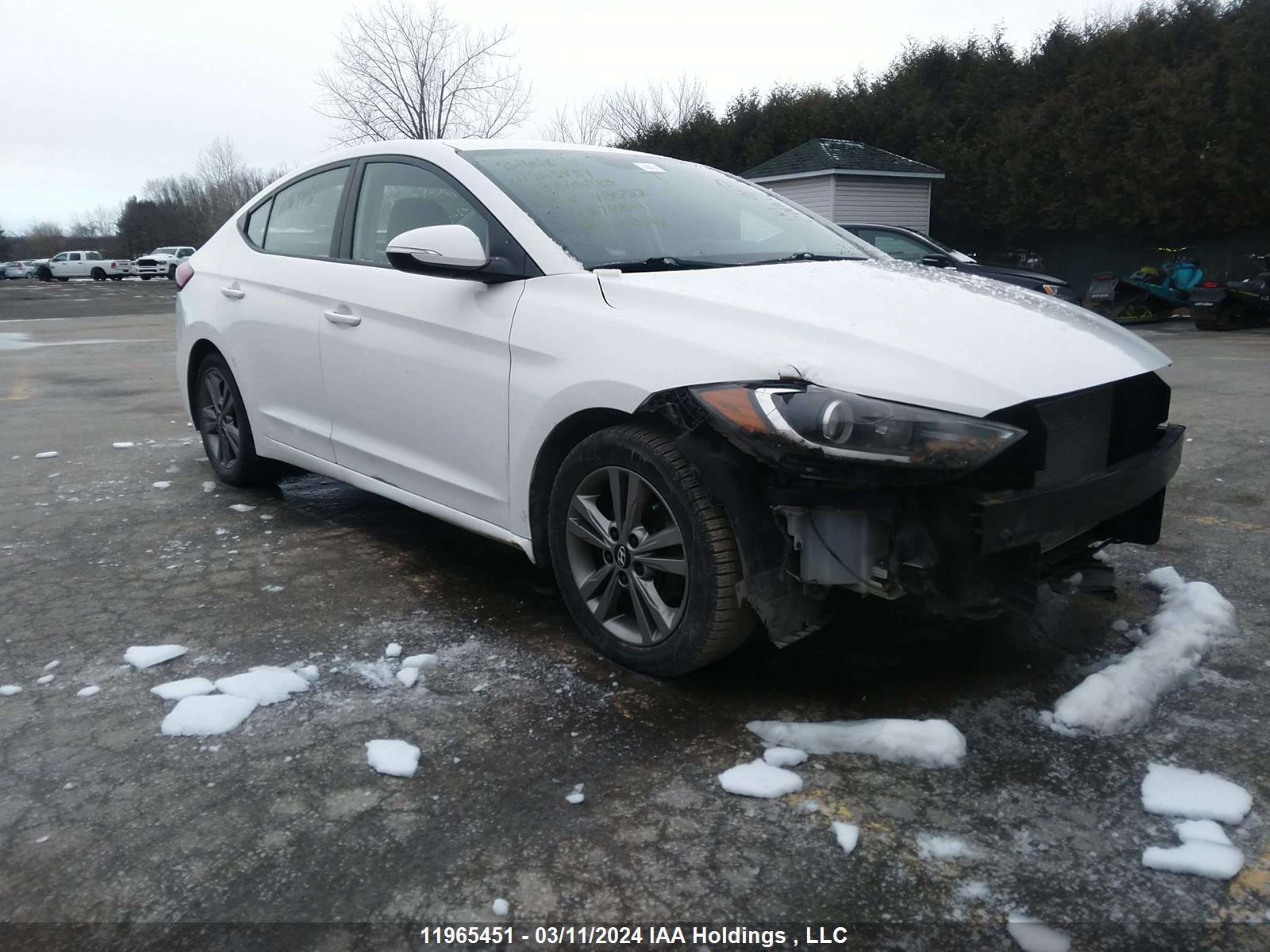 hyundai elantra 2018 kmhd84lf3ju480722