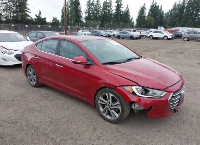 hyundai elantra 2017 kmhd84lf4hu285349