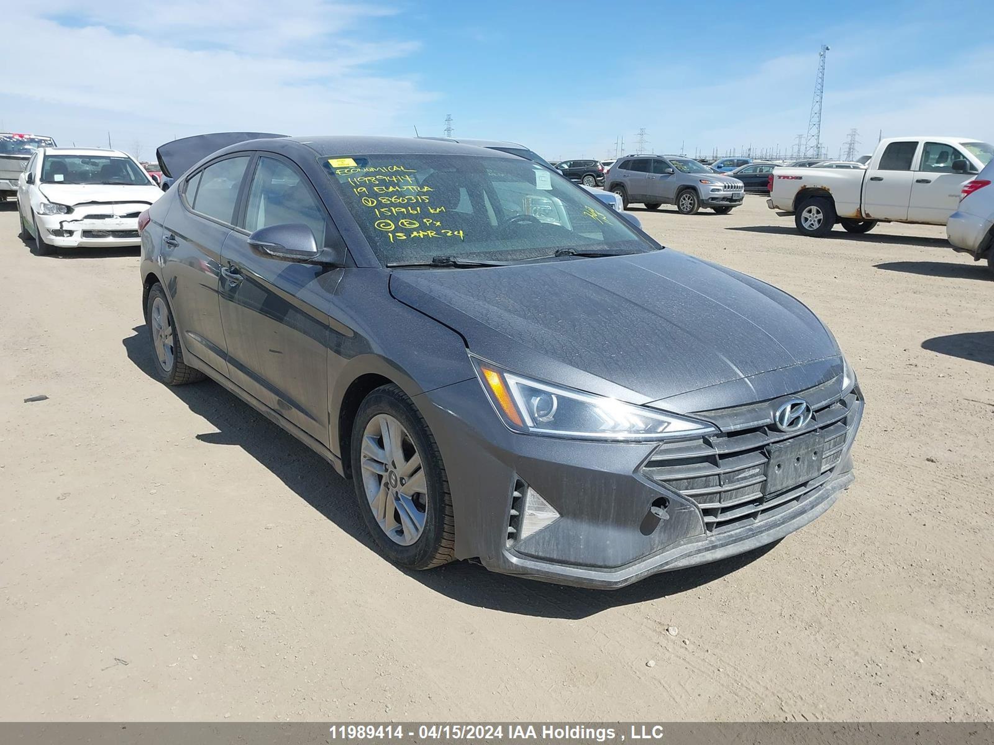 hyundai elantra 2019 kmhd84lf4ku860315