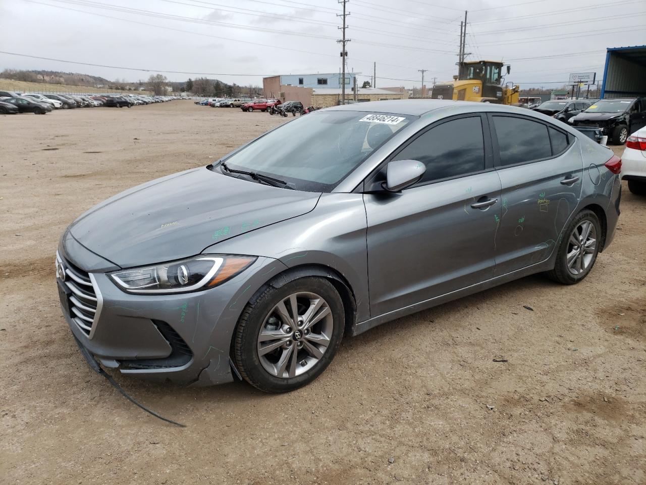 hyundai elantra 2017 kmhd84lf5hu224883