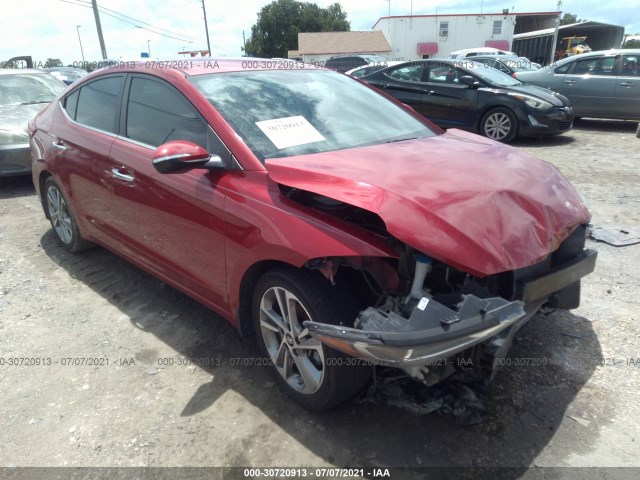 hyundai elantra 2017 kmhd84lf5hu281925