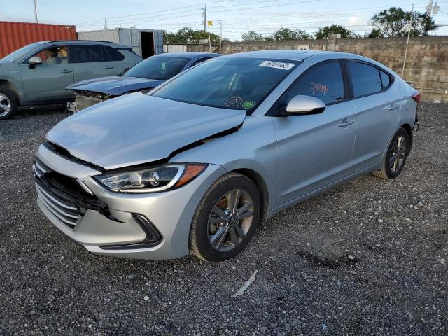 hyundai elantra 2018 kmhd84lf5ju468846