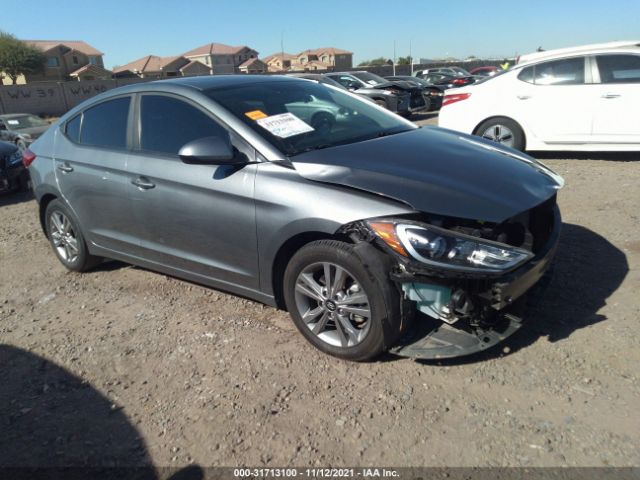 hyundai elantra 2018 kmhd84lf5ju518841