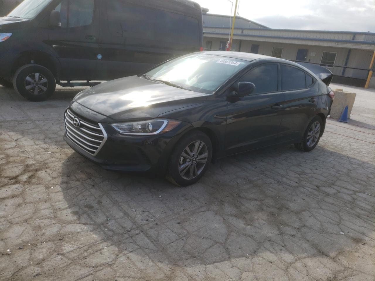 hyundai elantra 2018 kmhd84lf5ju562855