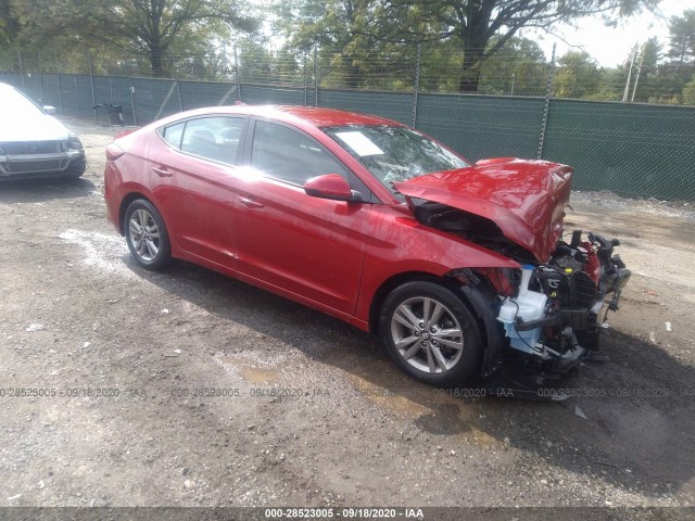 hyundai elantra 2018 kmhd84lf5ju697799