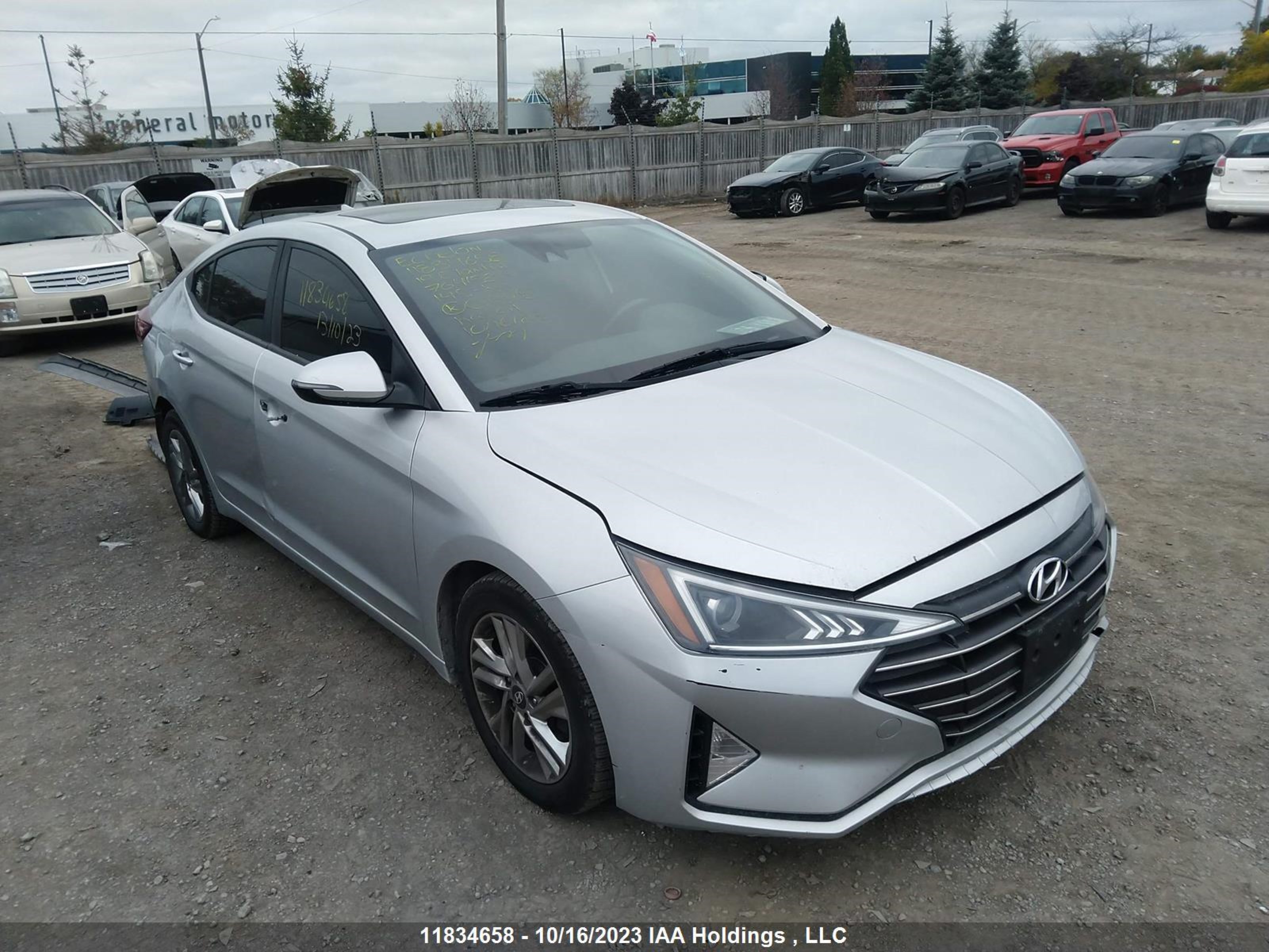 hyundai elantra 2019 kmhd84lf5ku764158