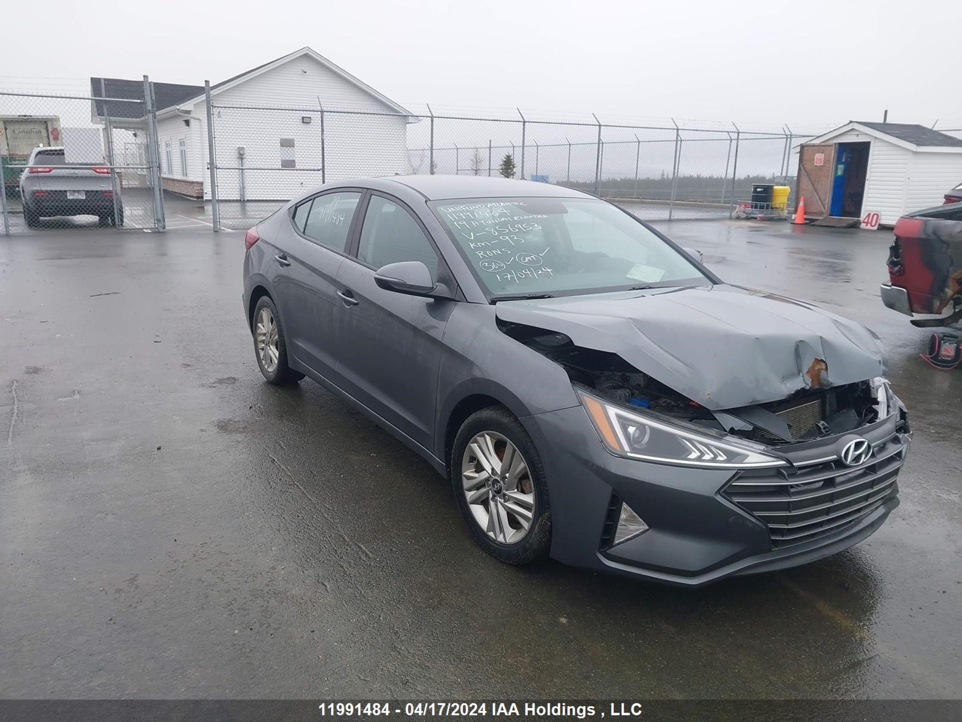 hyundai elantra 2019 kmhd84lf5ku856953