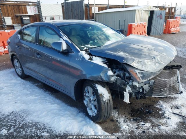 hyundai elantra 2019 kmhd84lf5ku878287