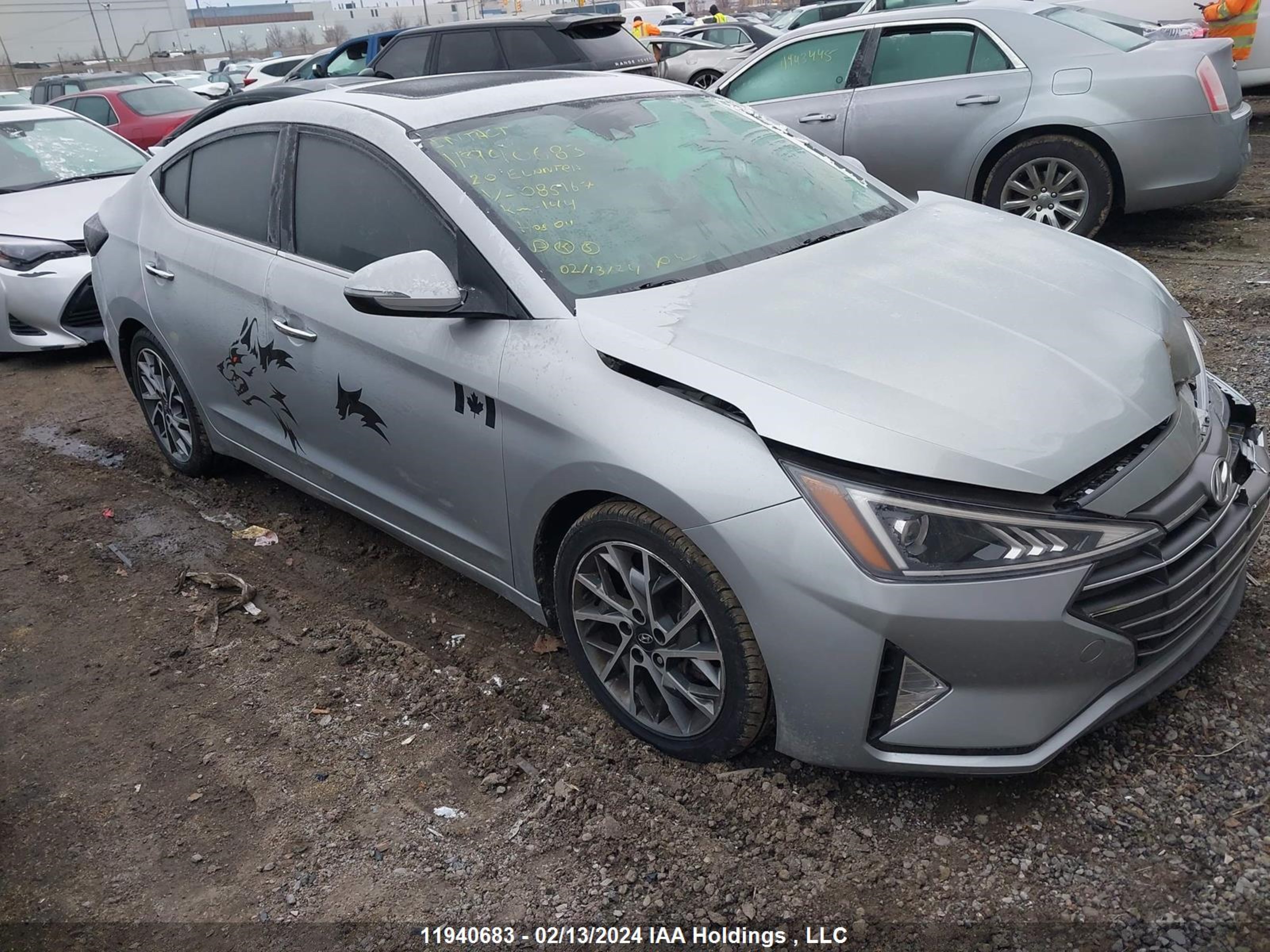 hyundai elantra 2020 kmhd84lf5lu085167