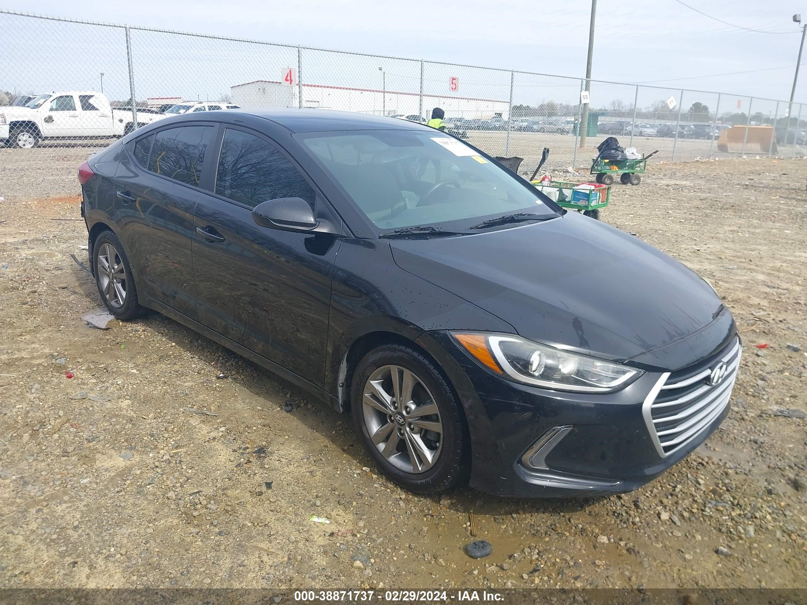 hyundai elantra 2017 kmhd84lf6hu176455