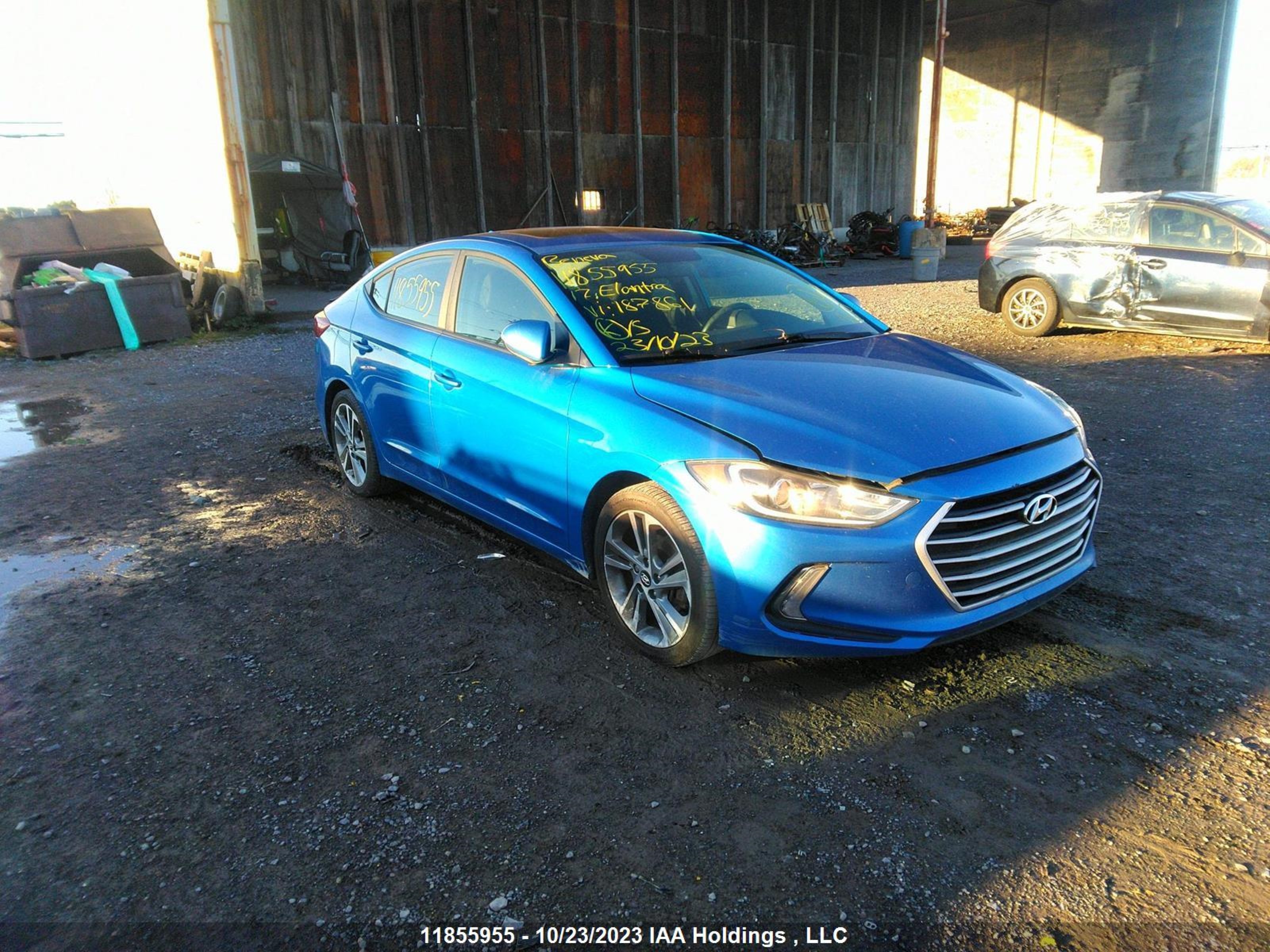 hyundai elantra 2017 kmhd84lf6hu187861