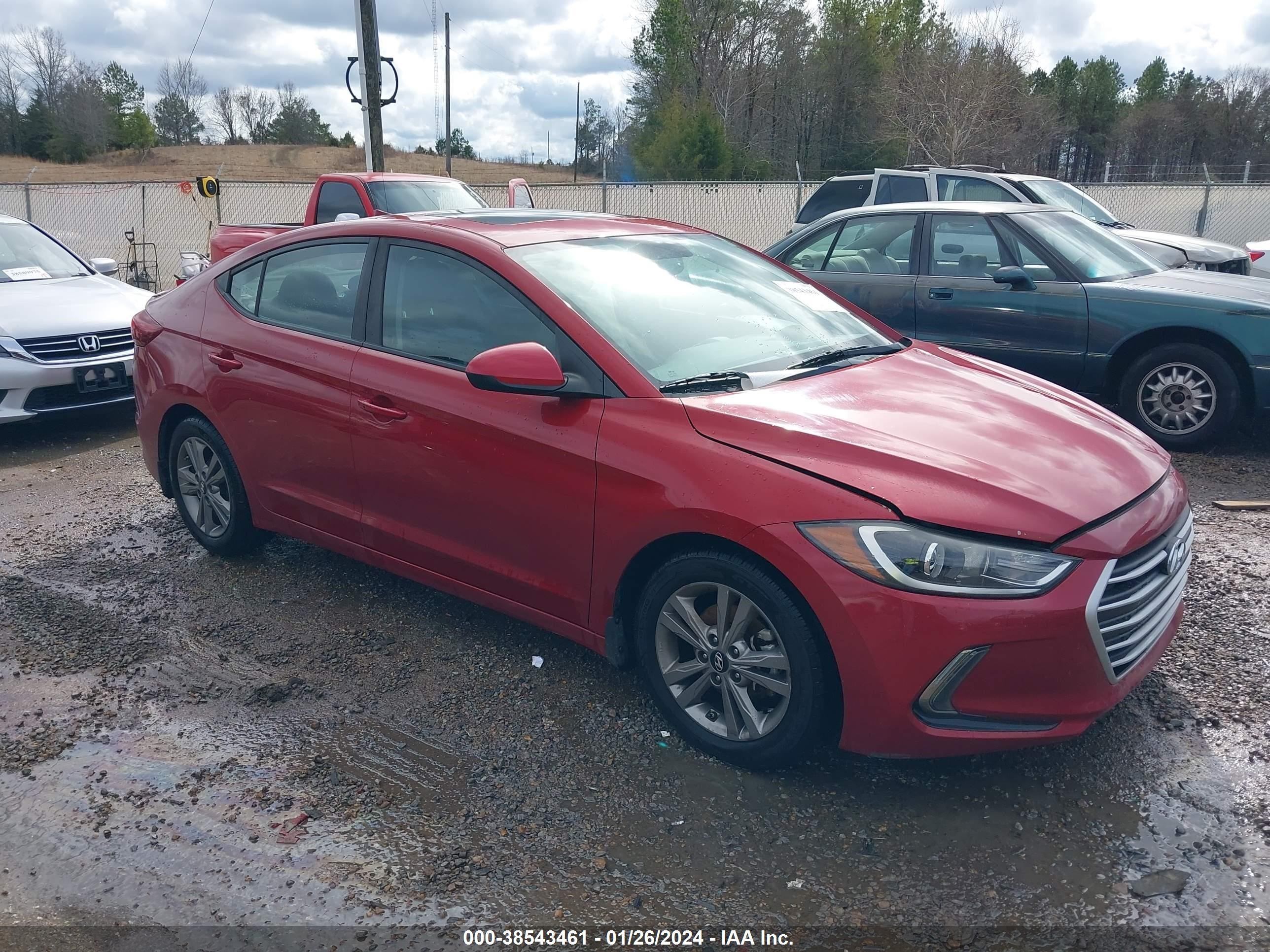 hyundai elantra 2017 kmhd84lf6hu408892