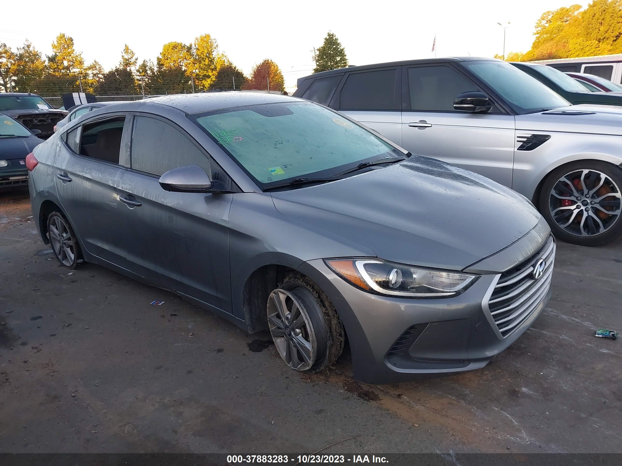 hyundai elantra 2018 kmhd84lf6ju576733