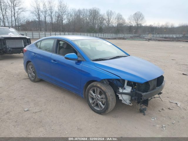 hyundai elantra 2018 kmhd84lf6ju608371