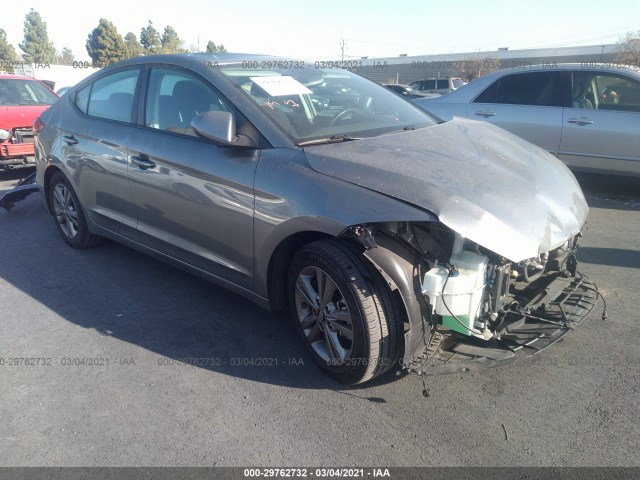 hyundai elantra 2018 kmhd84lf6ju610282