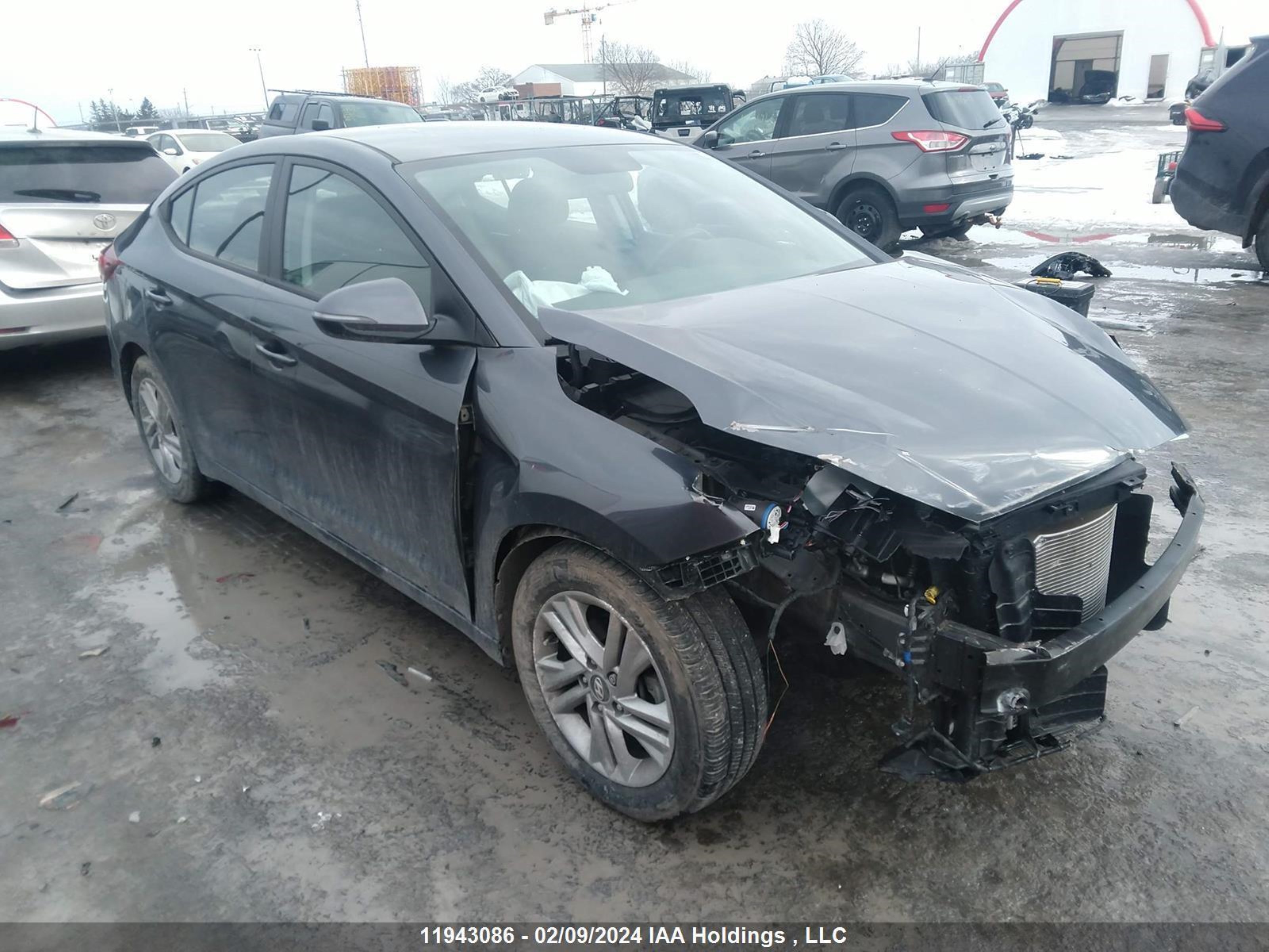 hyundai elantra 2019 kmhd84lf6ku753542