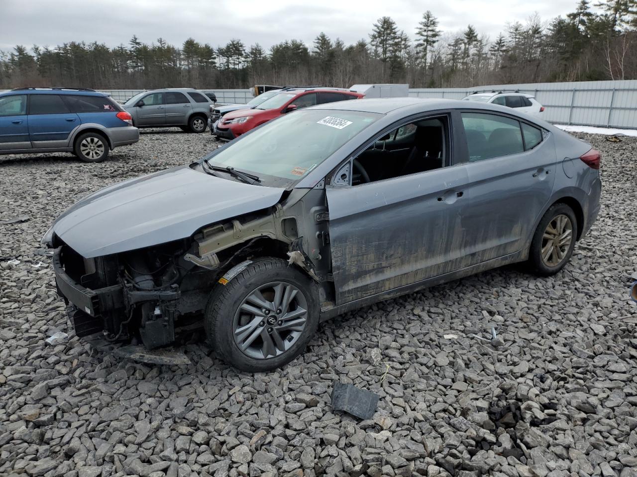 hyundai elantra 2019 kmhd84lf6ku829793