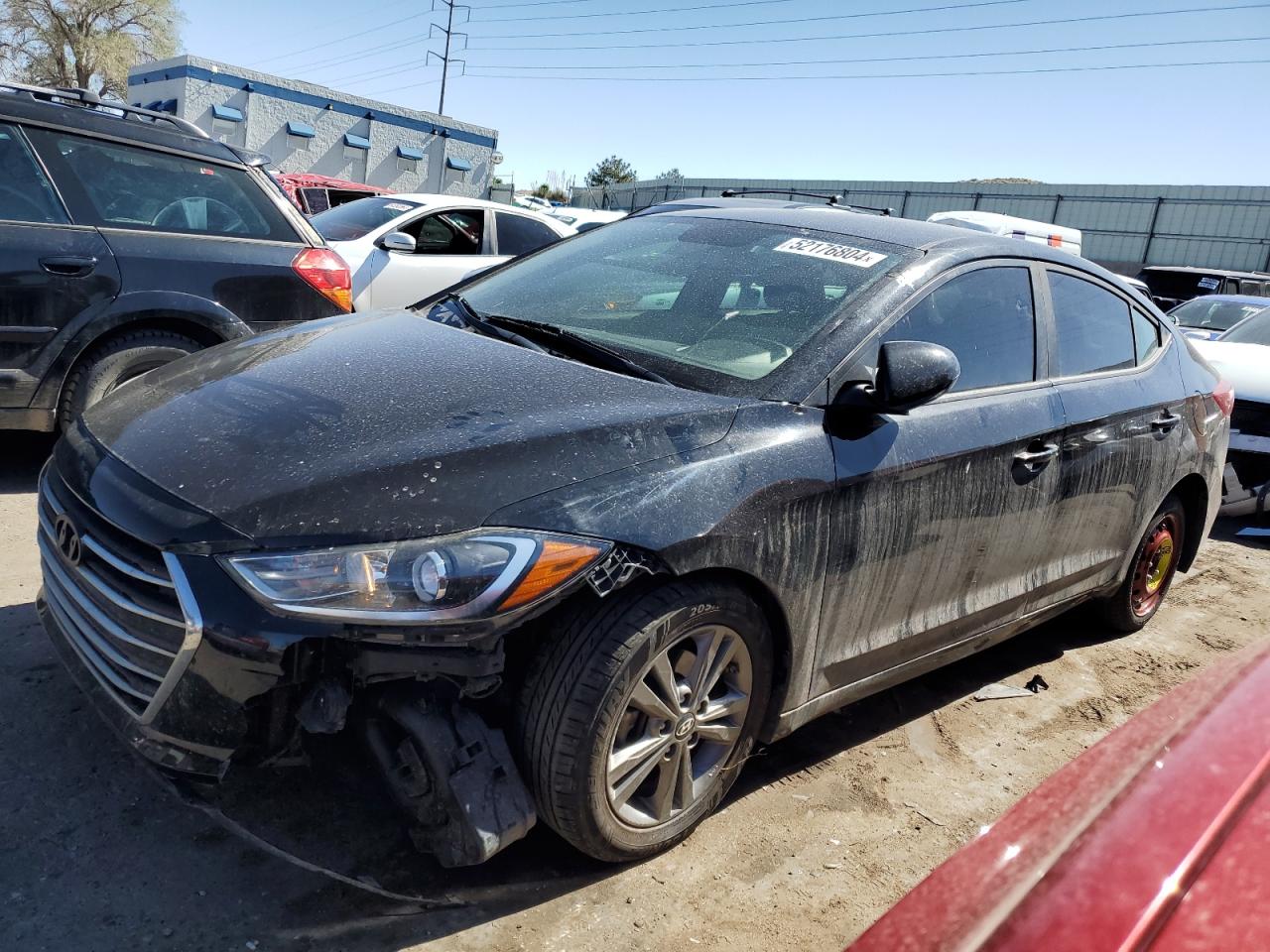 hyundai elantra 2017 kmhd84lf7hu098770