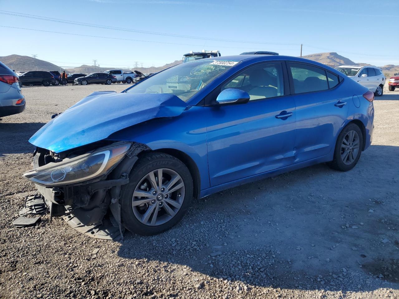 hyundai elantra 2017 kmhd84lf7hu167845