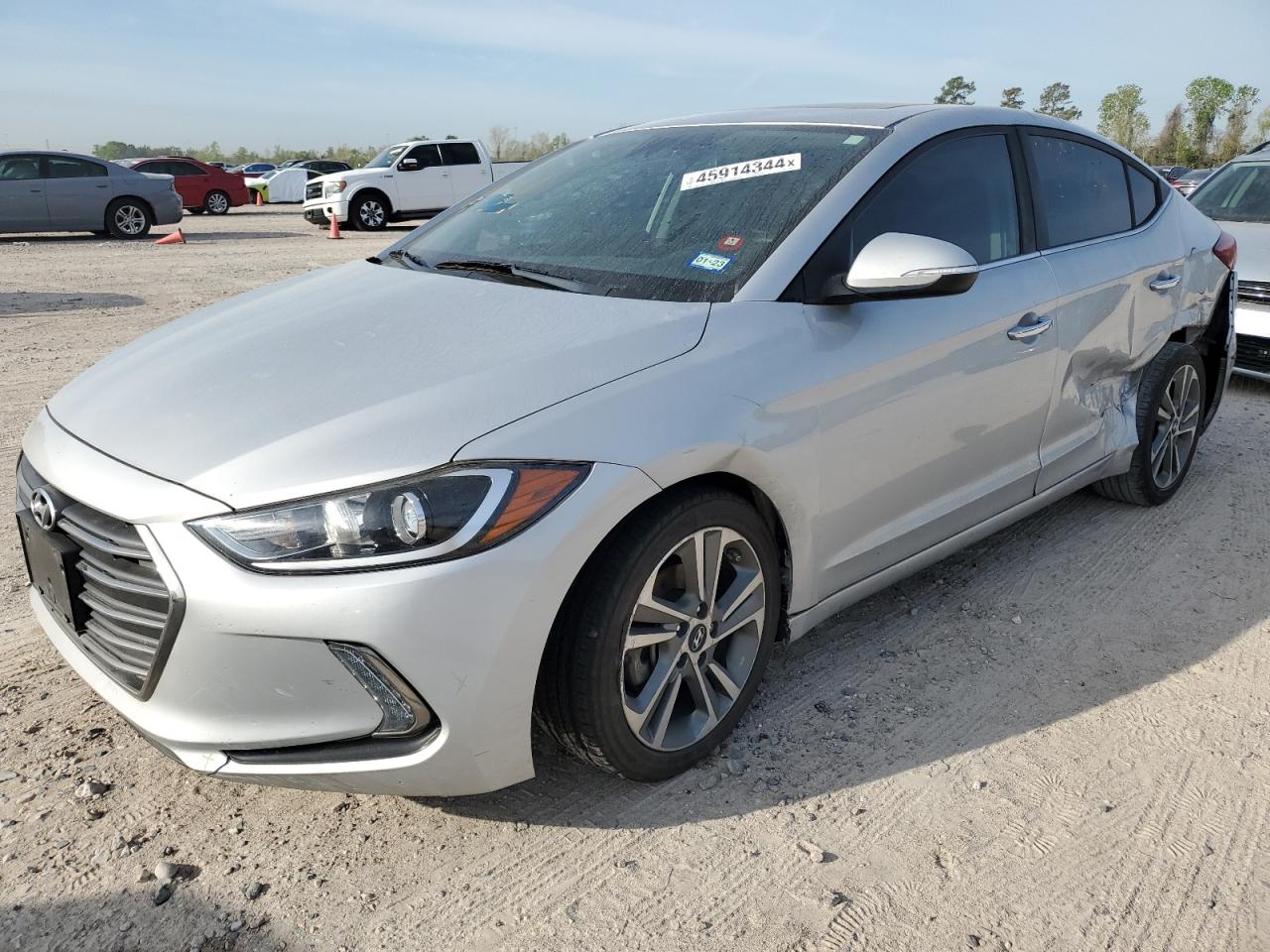 hyundai elantra 2017 kmhd84lf7hu173502