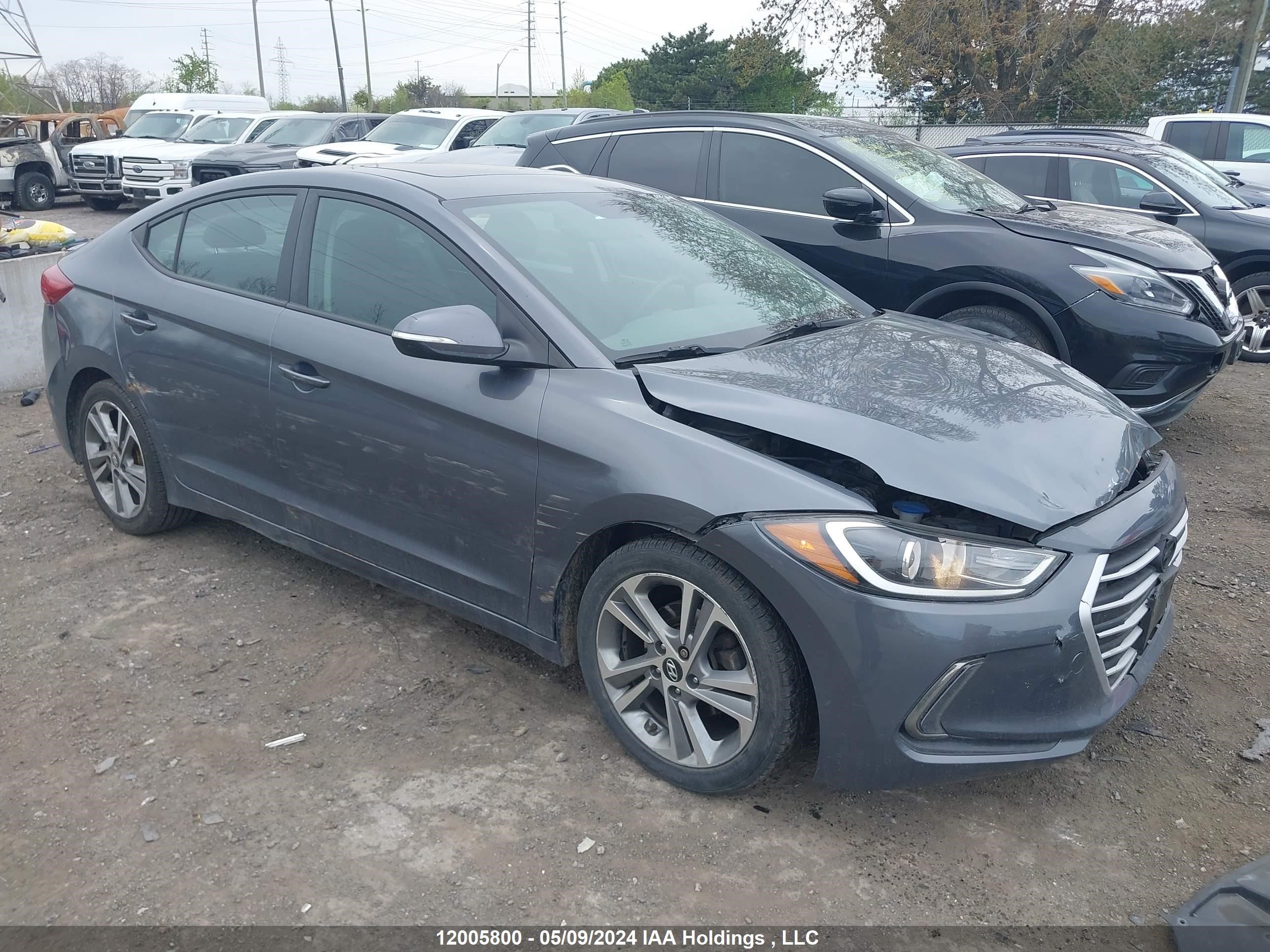 hyundai elantra 2017 kmhd84lf7hu270067