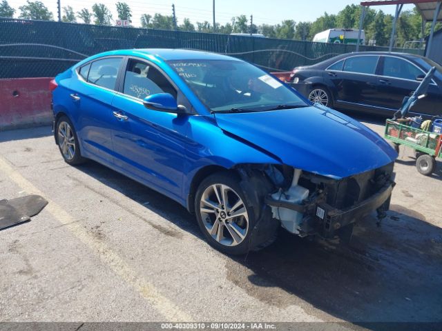 hyundai elantra 2017 kmhd84lf7hu281389