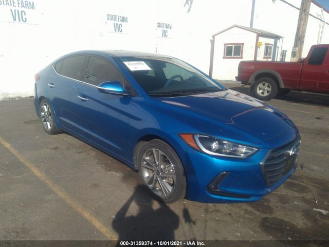 hyundai elantra 2017 kmhd84lf7hu284311