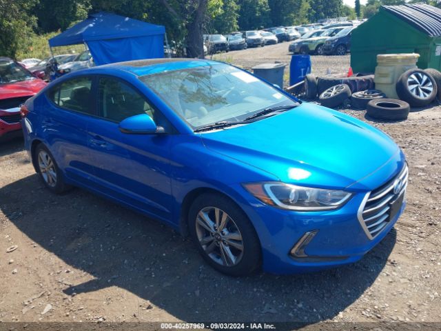 hyundai elantra 2018 kmhd84lf7ju588857