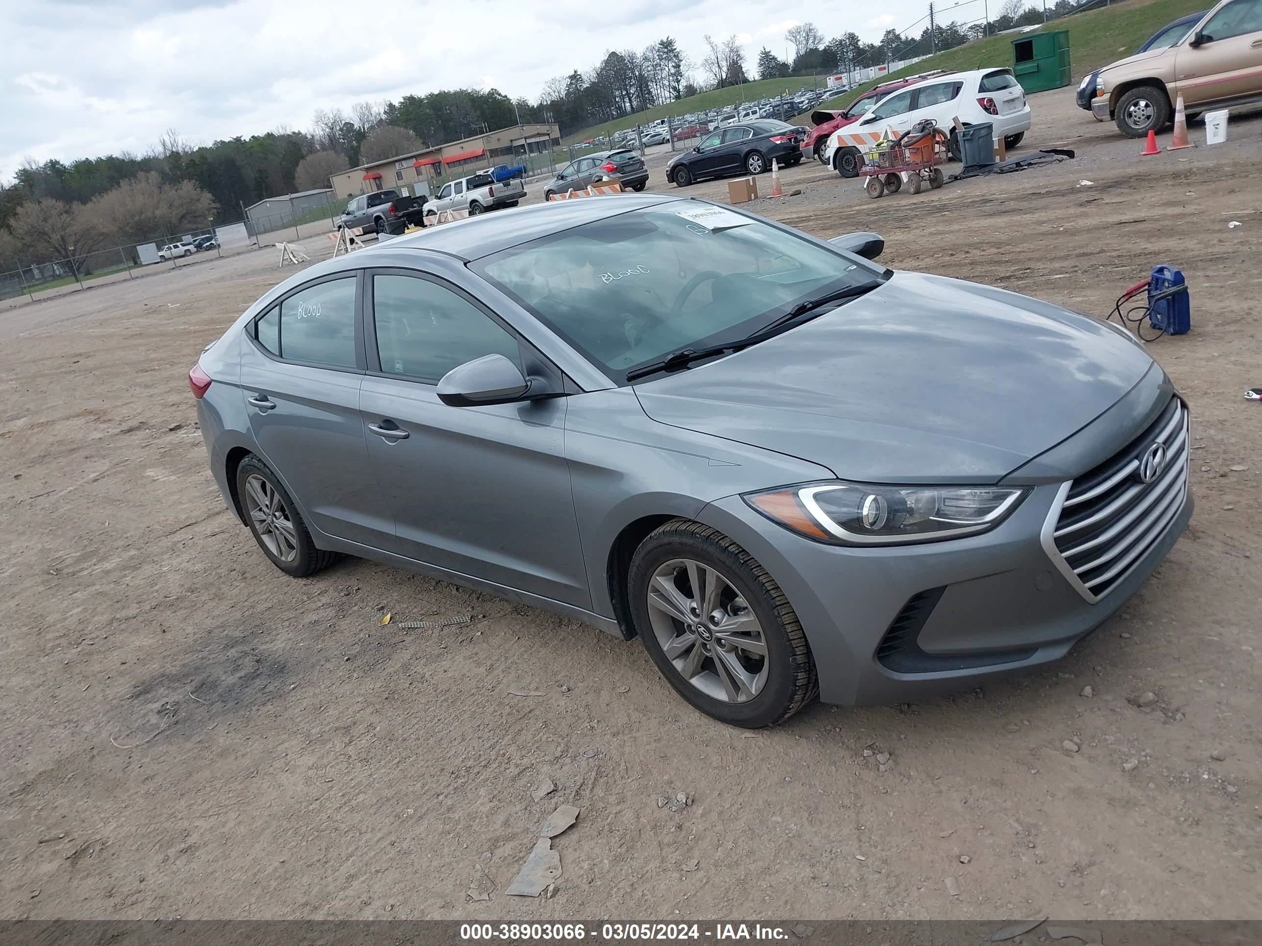 hyundai elantra 2018 kmhd84lf7ju660463