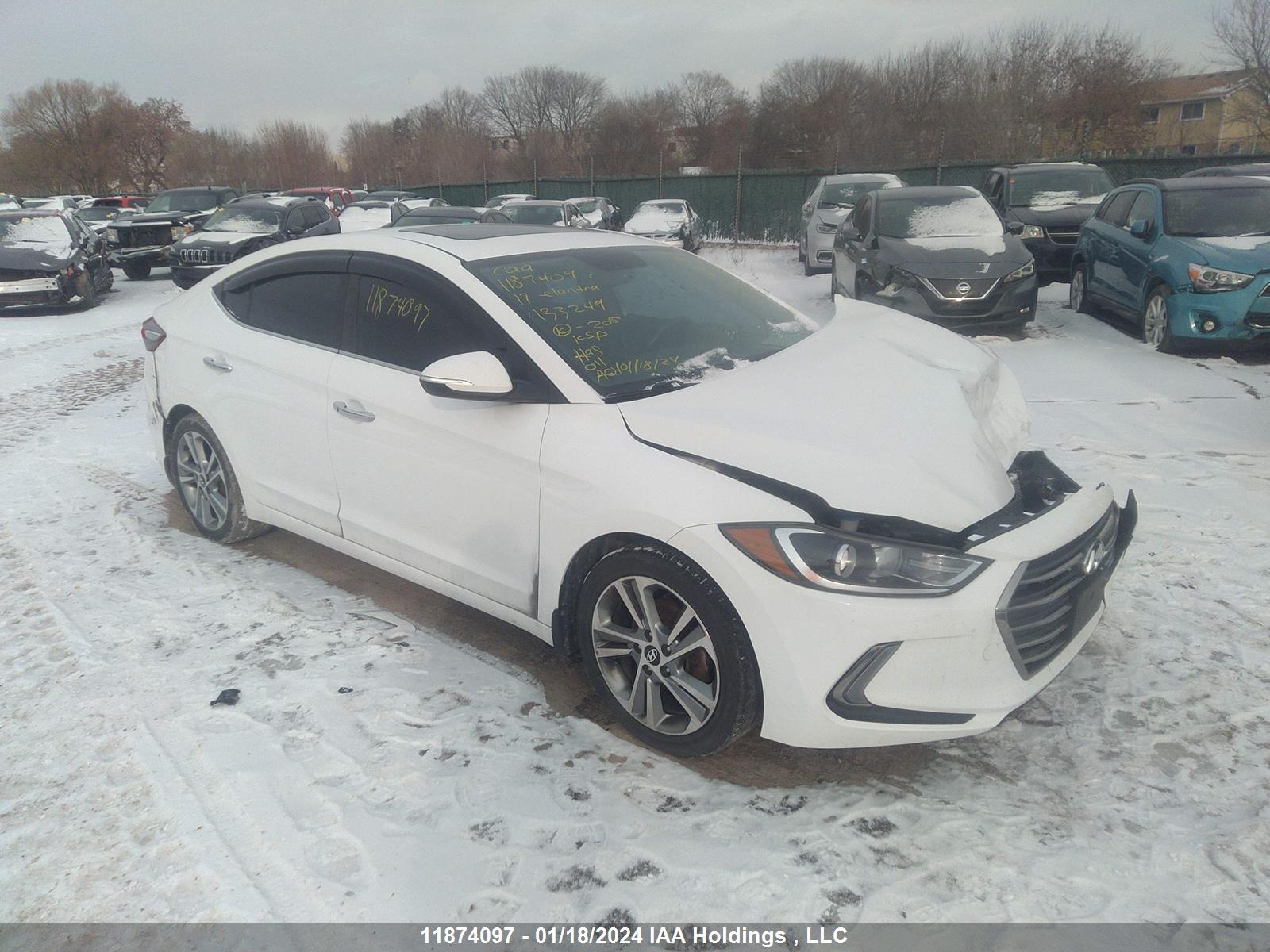 hyundai elantra 2017 kmhd84lf8hu133249