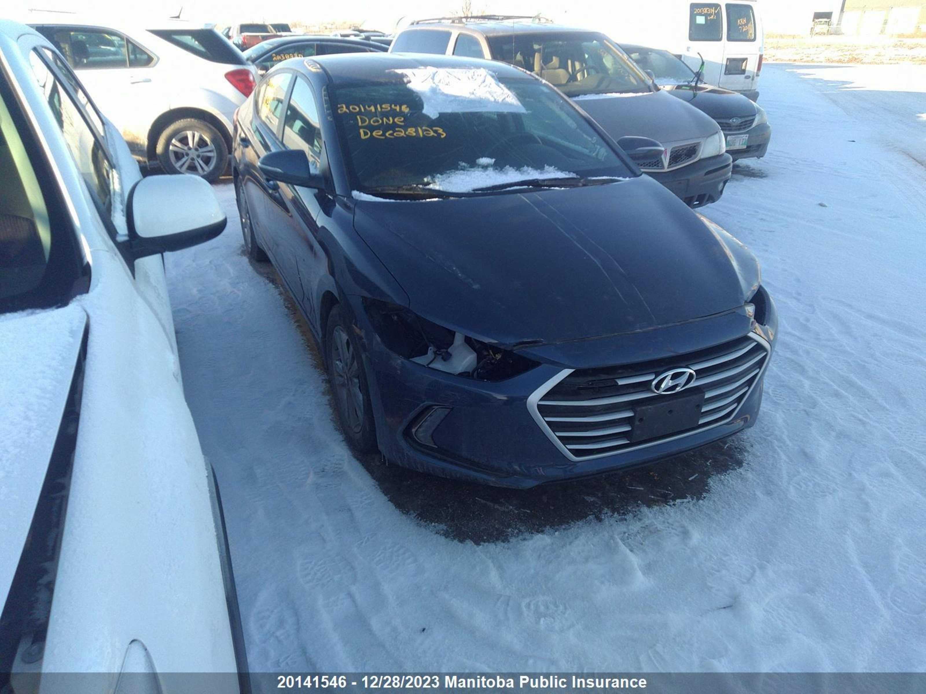 hyundai elantra 2017 kmhd84lf8hu374972