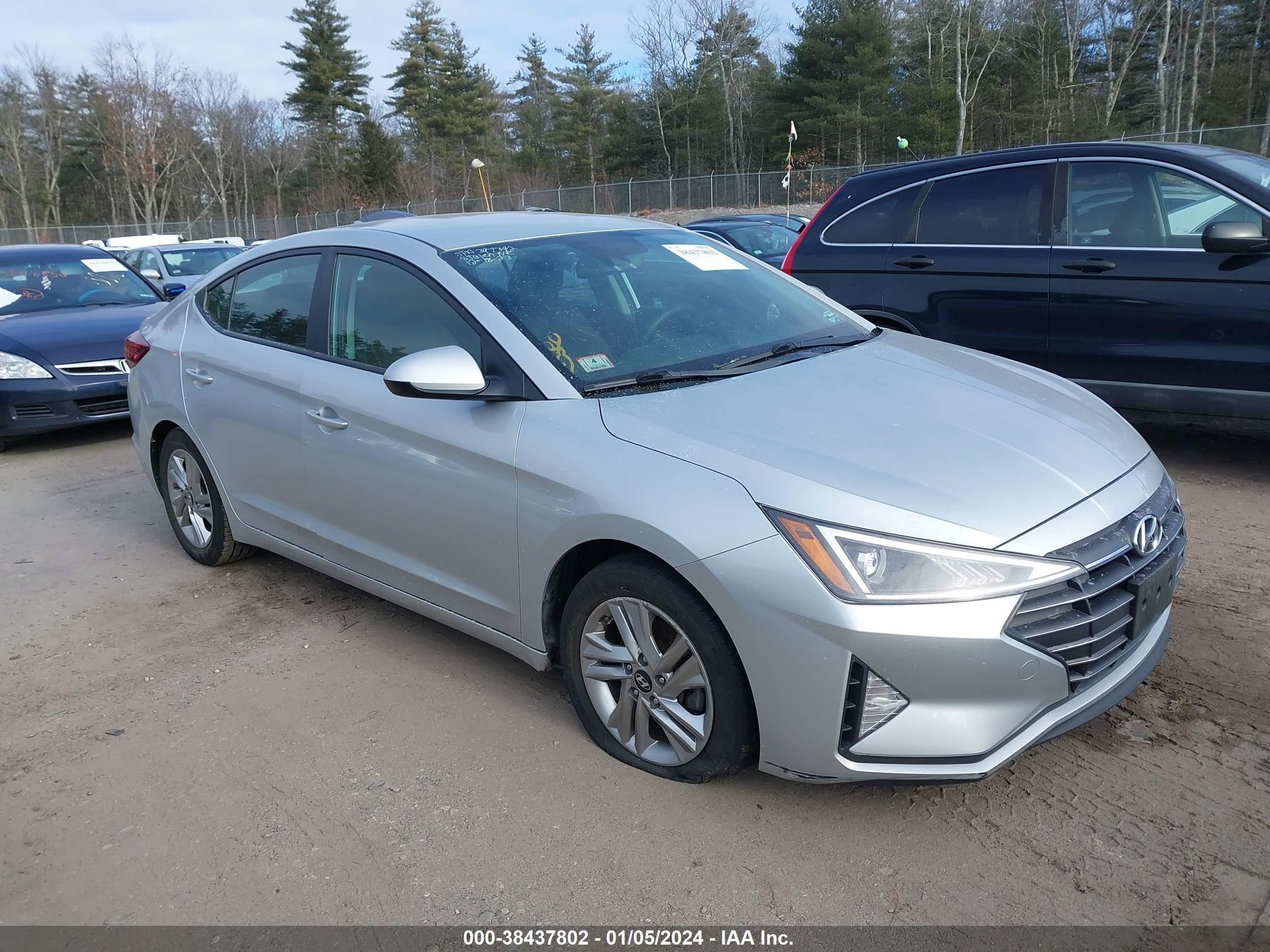 hyundai elantra 2019 kmhd84lf8ku785831