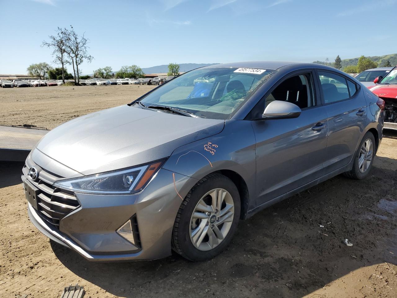 hyundai elantra 2019 kmhd84lf8ku836275