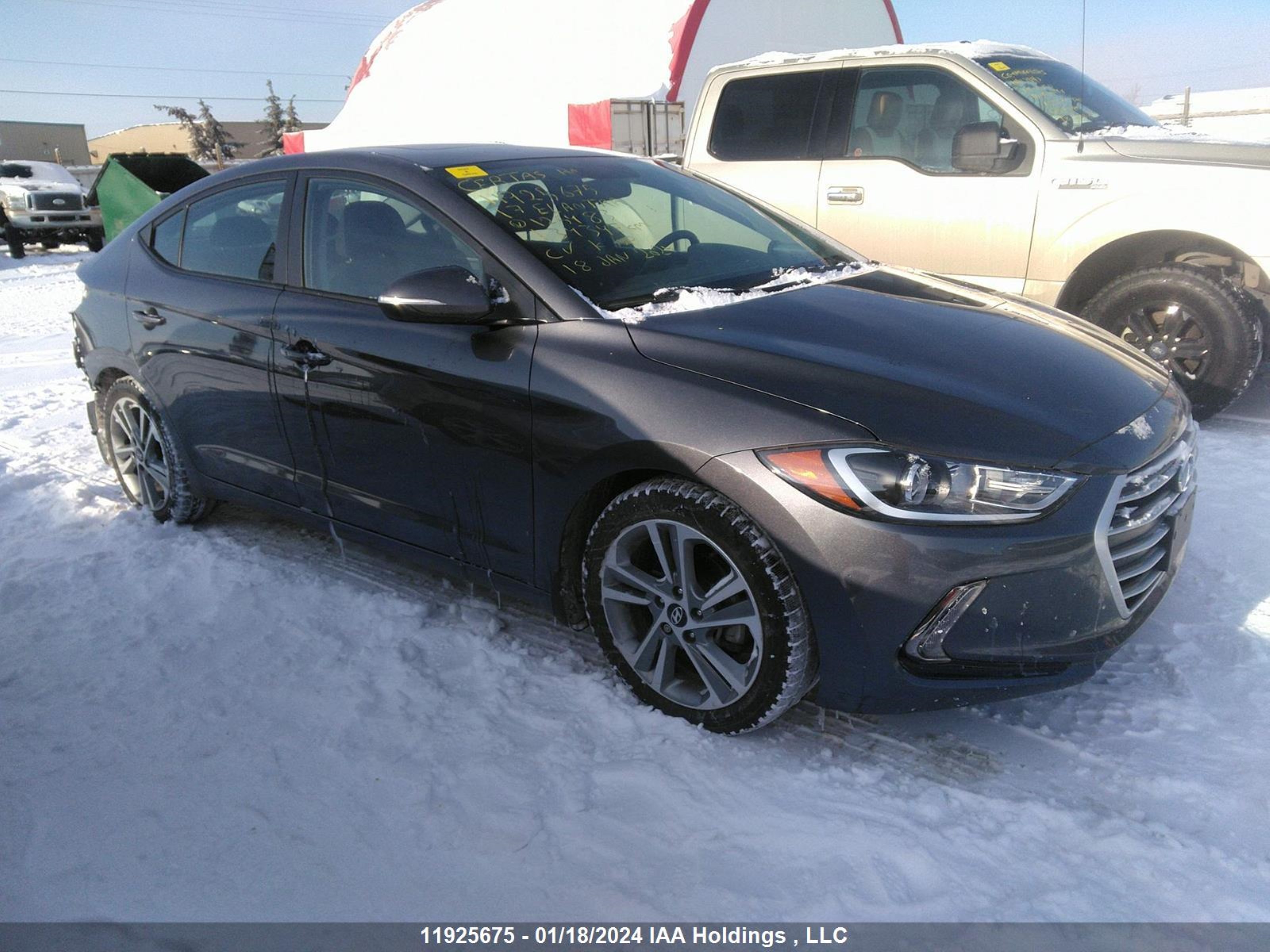 hyundai elantra 2017 kmhd84lf9hu125483