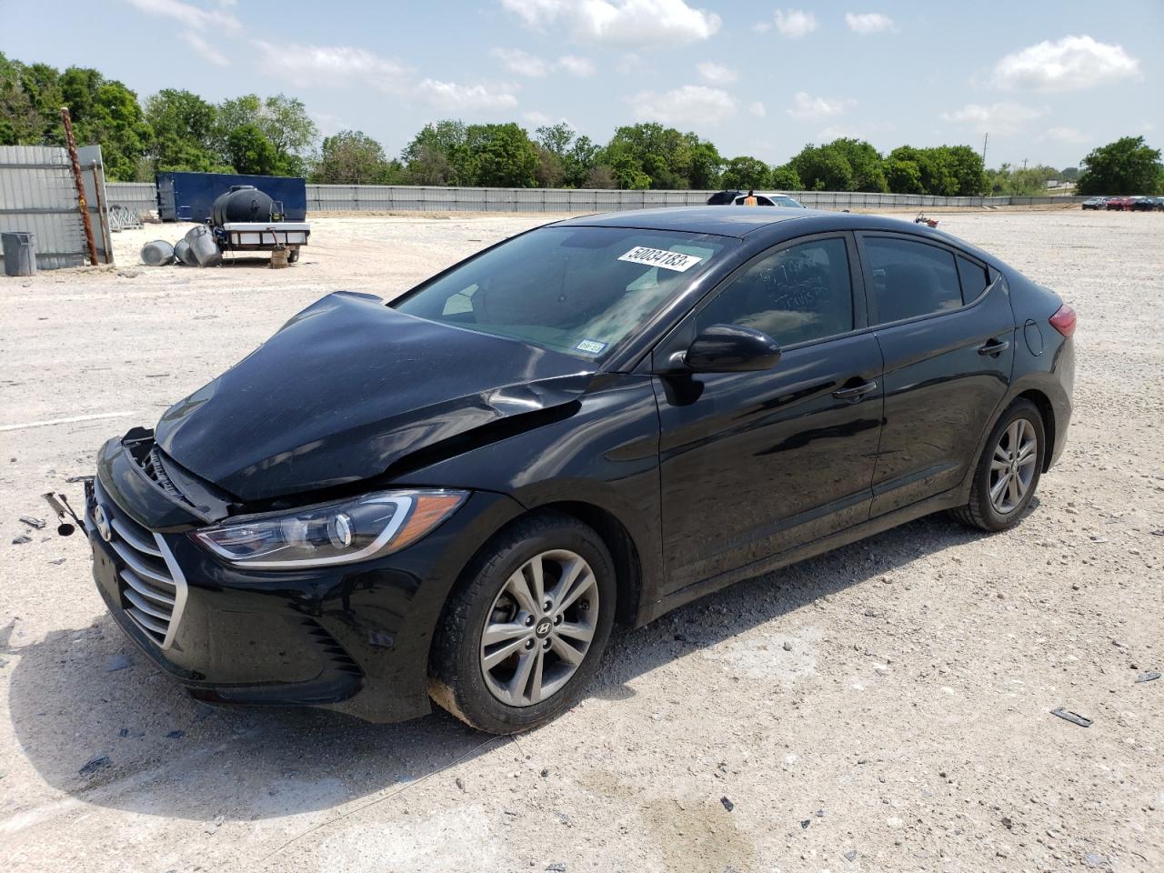 hyundai elantra 2018 kmhd84lf9ju449443