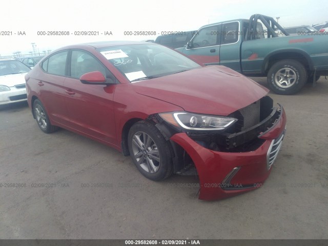 hyundai elantra 2018 kmhd84lf9ju450916