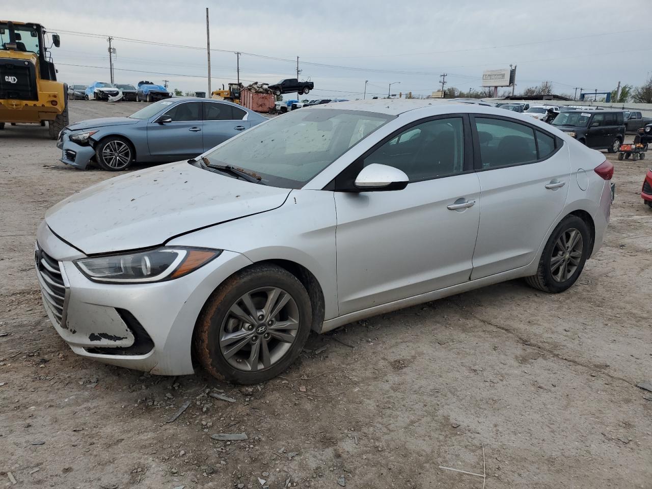 hyundai elantra 2018 kmhd84lf9ju718136