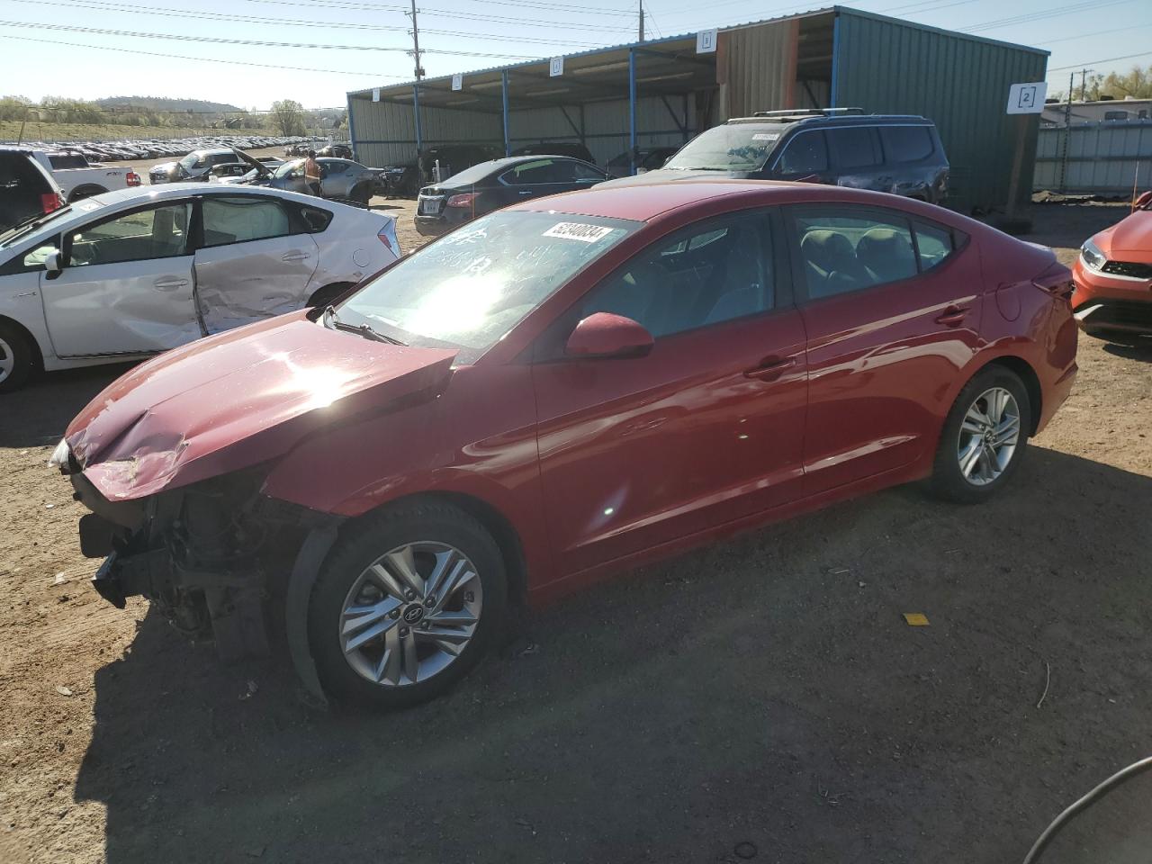 hyundai elantra 2019 kmhd84lf9ku799494