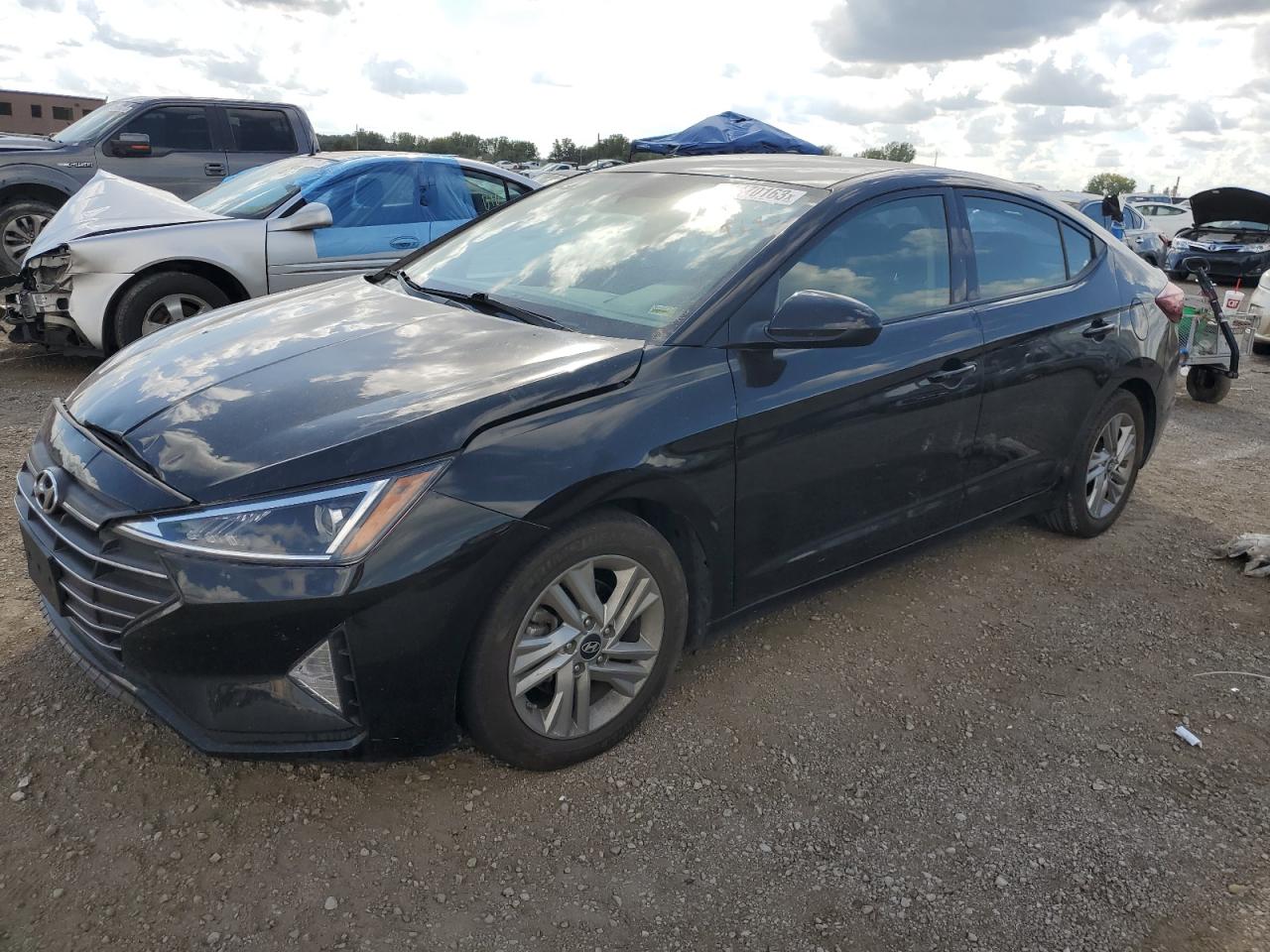 hyundai elantra 2019 kmhd84lf9ku808162