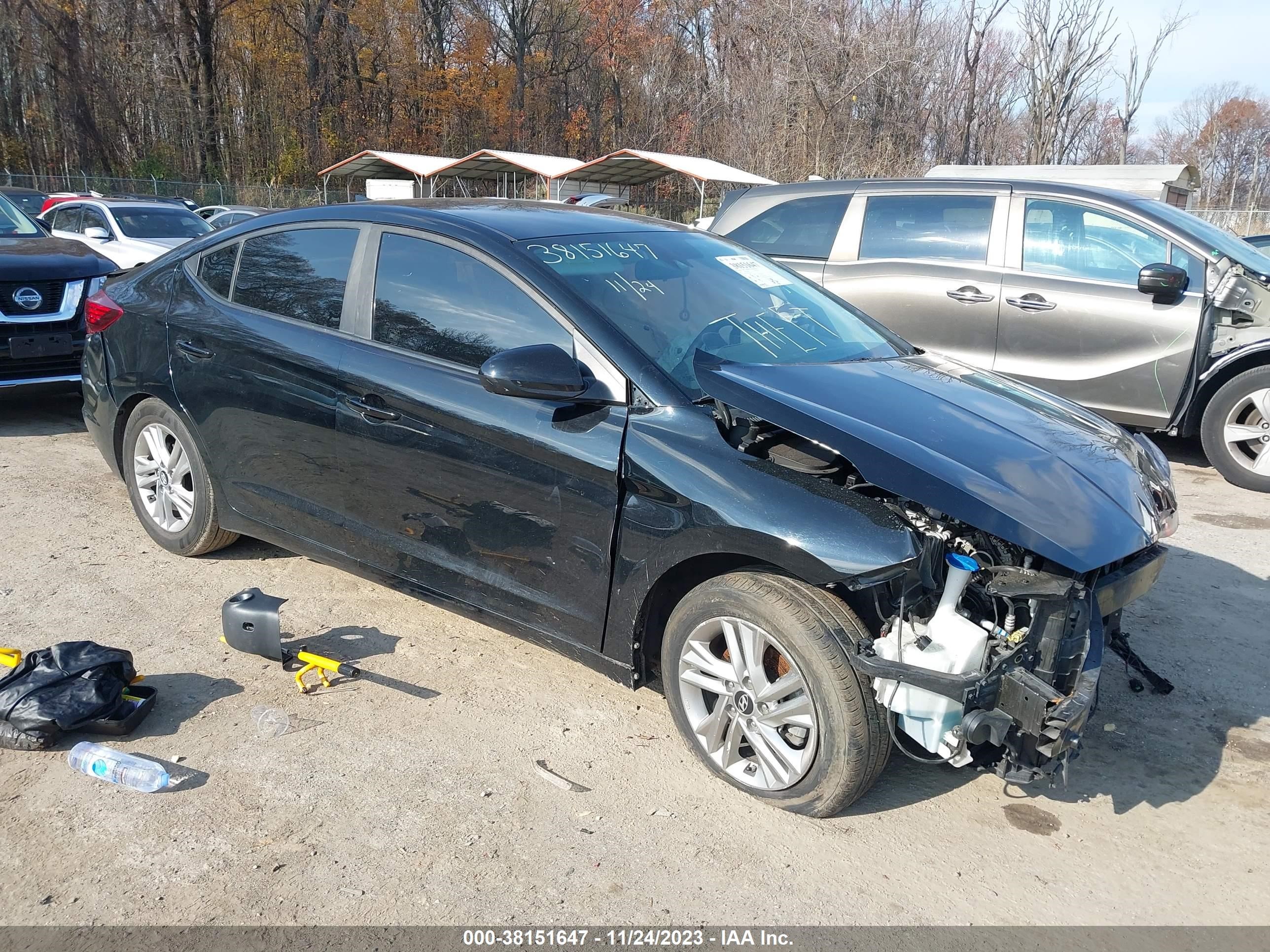 hyundai elantra 2019 kmhd84lf9ku814236